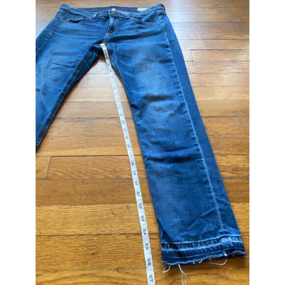 RAG & BONE 'Jean/Dre Capri' Jeans w/Raw Hem sz 28 (actually 31w) - Picture 11 of 13